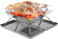 Portable Charcoal Grill Stainless Steel Barbeque Grill Portable Camping Grill for Backpacking Hiking Travel Picnic BBQ Grill for Outdoor