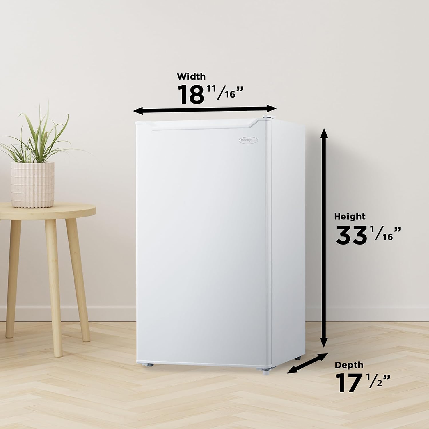 Danby DAR032B2WM 3.2 cu. ft. Compact Fridge in White