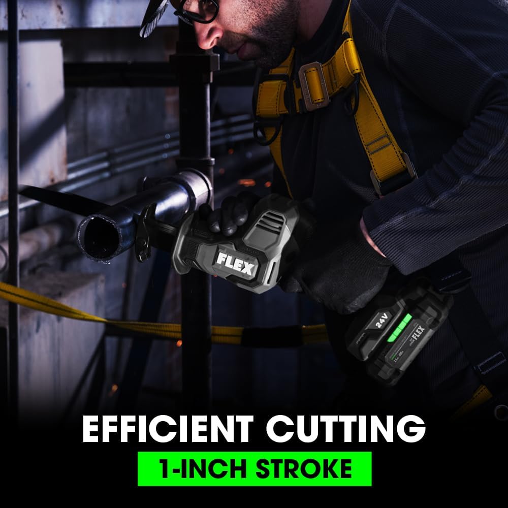 FLEX 24V Brushless Cordless One-Handed Reciprocating Saw Tool Only, Battery and Charger Not Included - FX2241-Z