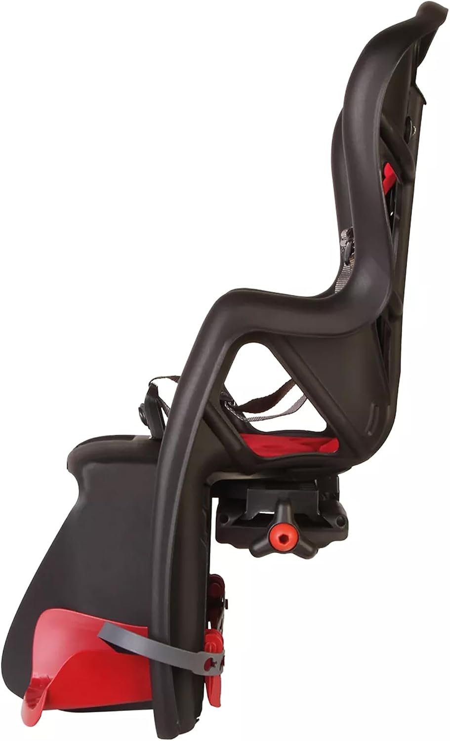 Bellelli Pepe Rear Rack Mount Child Bike Seat - Made in Italy, Comfortable Padded Carrier for Kids Up to 48.5 lbs with Adjustable Safety Harness & Secure Clamp