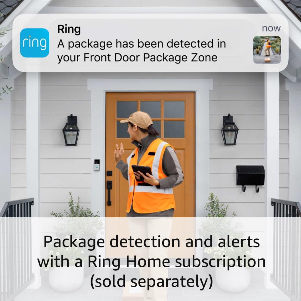 All-new Ring Battery Doorbell Plus with Ring Spotlight Cam Plus, (White) and Ring Alarm 14-Piece (White)