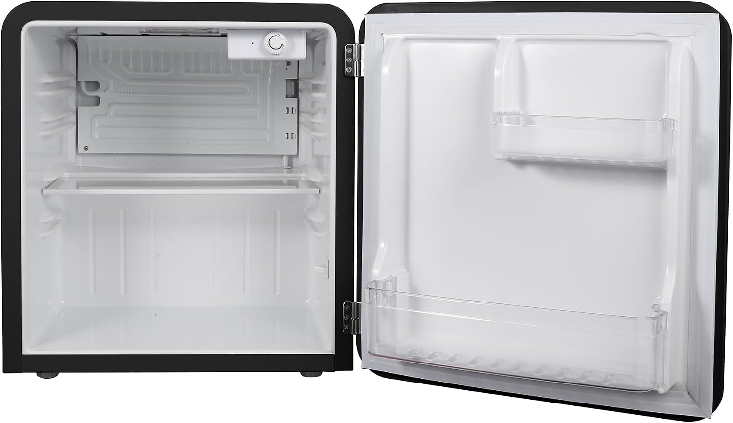 Magic Chef 17.5 in. 1.6 cu.ft. Retro Mini Refrigerator in Black, Without Freezer