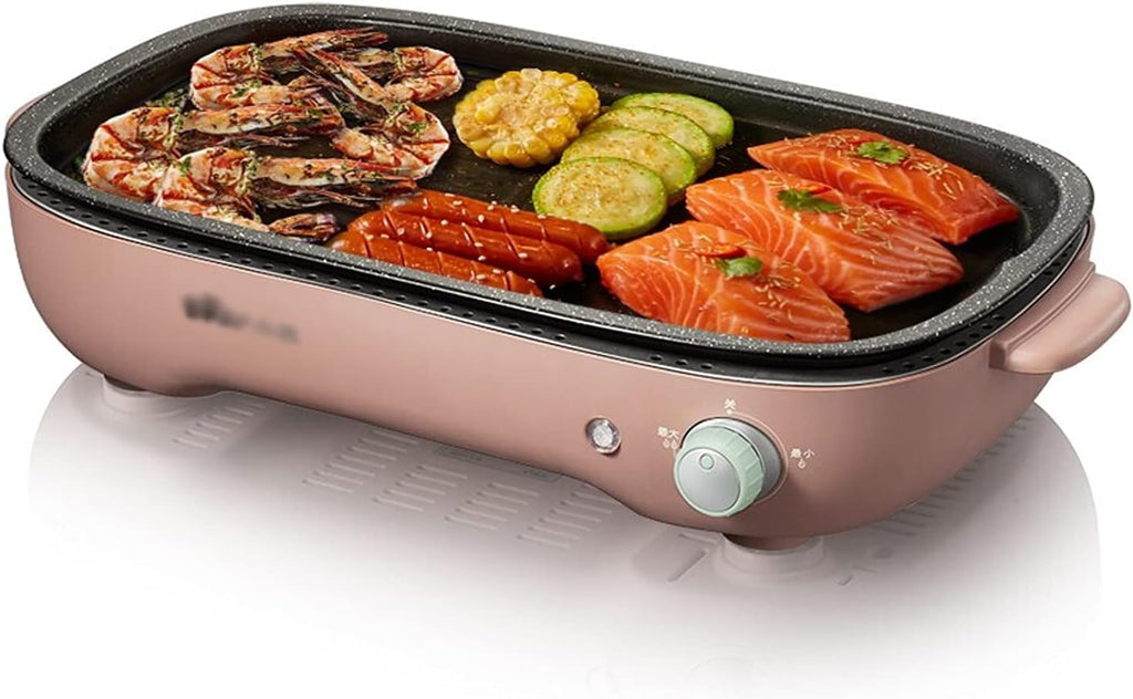 Grill for Outdoor Smokeless Indoor Grill 1200W Electric Grill Griddle Removable Non-Stick BBQ Grill Griddle Capacity for 3-5 People Practical Barbecue Tools Barbecue Grill