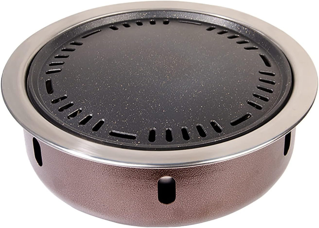 BBQ Barbeque Barbecue Grill,BBQ,Thickening Upgrade Grill,Korean Household Smokeless Charcoal Barbecue Grill,Indoor Outdoor (Color : A)