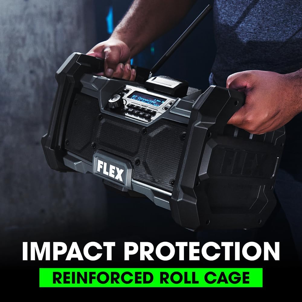 FLEX 24V Cordless Bluetooth Jobsite Radio Tool Only, Battery and Charger Not Included - FX5351-Z