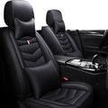 Car Seat Covers Fit for Toyota Sienna 2000-2025, Leather Seat Covers for Car, Waterproof Non-Slip Durable Car Seat Protector(2 Seats with Pillow,Black)