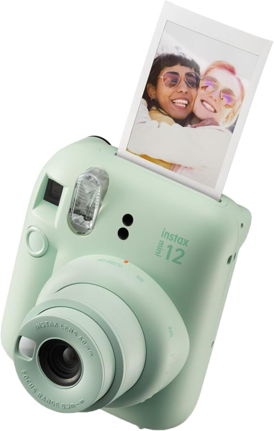 Fujifilm Instax Mini 12 Instant Camera Mint Green Bundle with Fuji Instax Mini Film Value Pack (40 Sheets) + Protective Carrying Case + Photo Album + Microfiber Cleaning Cloth