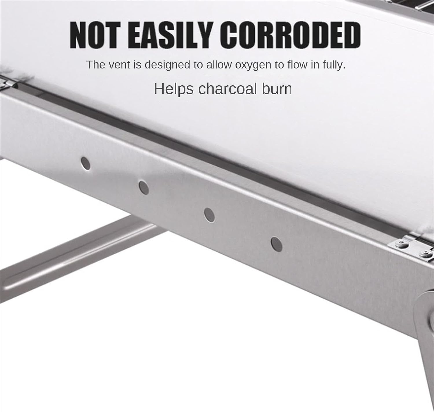 Portable Charcoal Grill Stainless Steel Folding Barbeque Grill Outdoor Indoor Charcoal Grill Portable for Camping BBQ Grill for Outdoor