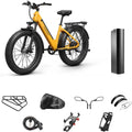 Electric Bike for Adults 960W with Extra Battery, 48V 15AH Removable Battery Electric Bicycle, 28MPH Commuter E-Bike, 7 Speed, Up to 60 Miles, All Terrain 26' Fat Tire Front Suspension, Samoyed