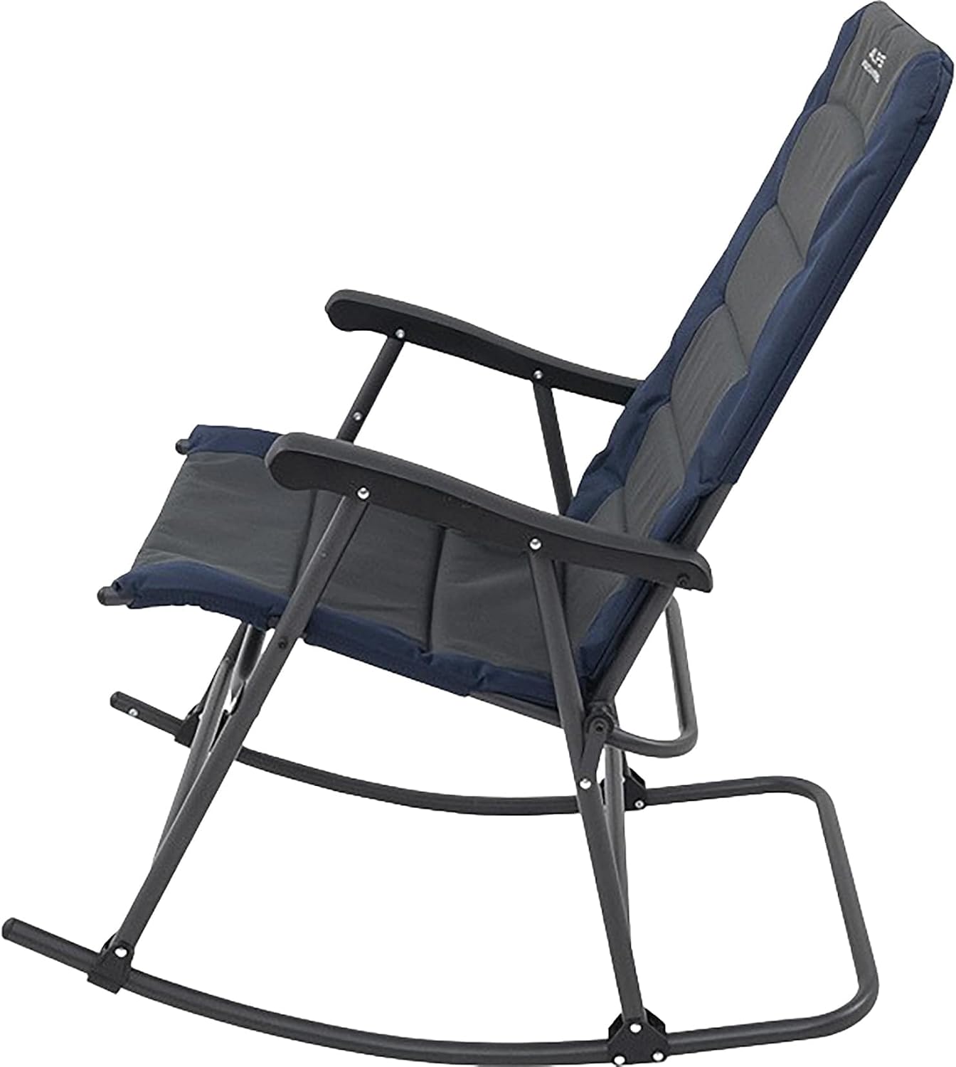 ALPS Mountaineering Outdoor Rocking Chair - Durable Folding Beach and Camp Chair with Comfortable Cushioned Polyester Fabric Over Locking Steel Frame