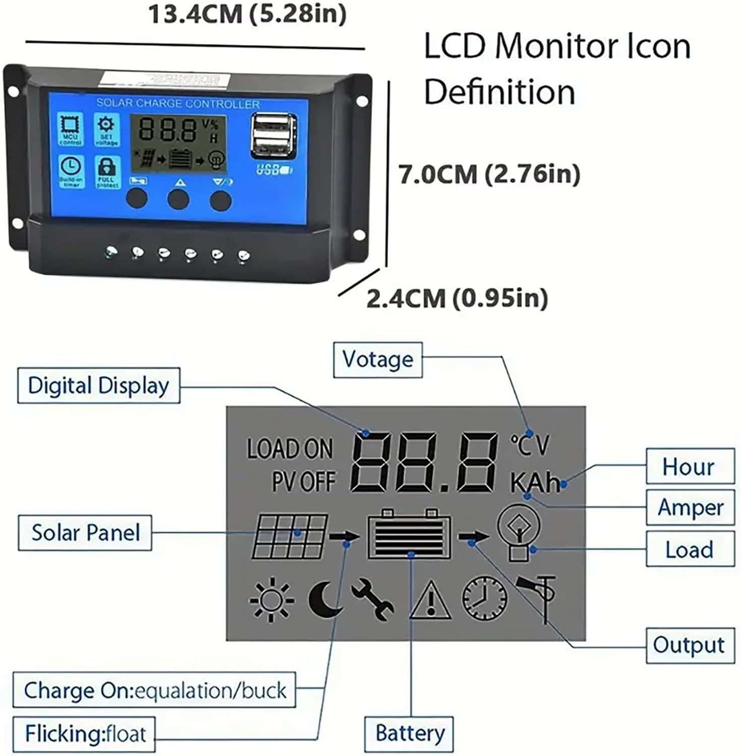 4000W Solar Power Inverter Kit - 12V to 110V/220V Converter with 30A Charge Controller & 18W 12V Solar Panel | Portable Solar Generator for Home, RV, Off-Grid Emergency Backup(Yellow,12V-110V)