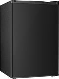 Antarctic Star 4.5 Cu.Ft Compact Refrigerator with Freezer,Mini Fridge Single Door with Adjustable Thermostat,Removable Glass Shelves for Apartment/Dorm/Office,BLACK