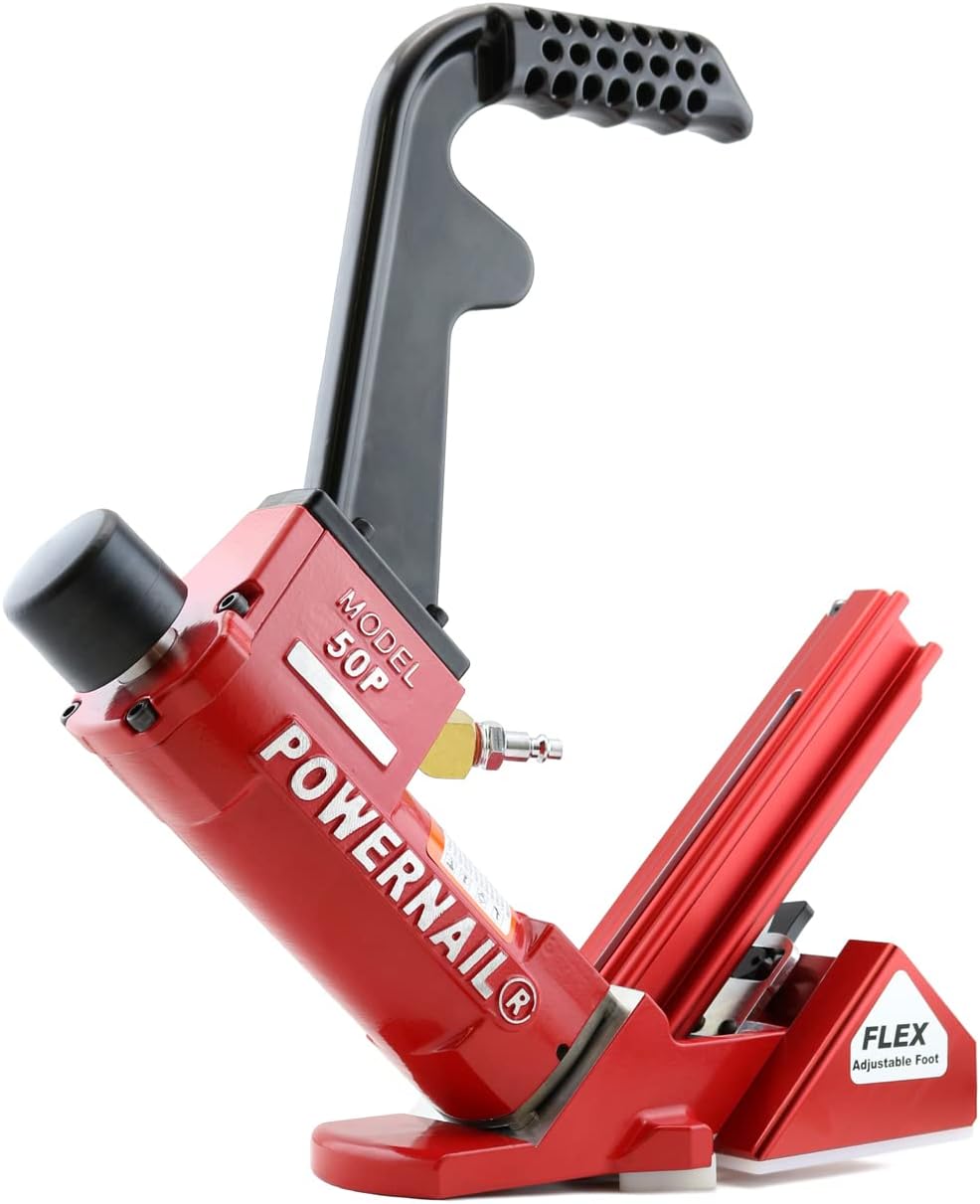 Powernail 50PFLEXW Pneumatic 18 Gauge L-Cleat Flooring Nailer with Flex Adjustable Base