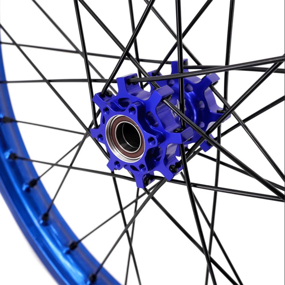 KKE 1.6 * 19' & 1.85 * 16' E-Moto Wheels Takasago EXCEL Rims Fit Surron Light Bee-x 2019-2025 Blue hub/Black Spoke Dirt Electric Bike