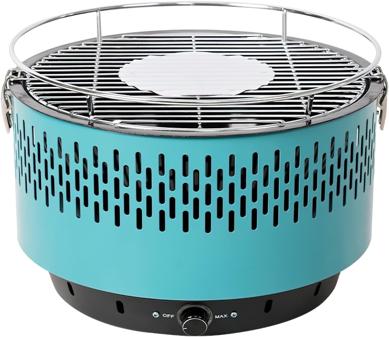 Smokeless Grill, Portable Indoor Outdoor BBQ Grill, 13.58x14.17x9.84 Inches, Temperature Control, 1500W