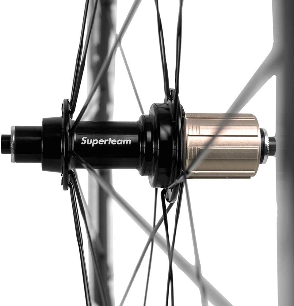 Superteam 50mm Clincher Wheelset 700c 23mm Width Cycling Racing Road Carbon Wheel Decal