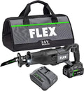 FLEX 24V Brushless Cordless Reciprocating Saw Kit with 5.0Ah Lithium Battery and 160W Fast Charger - FX2271-1C