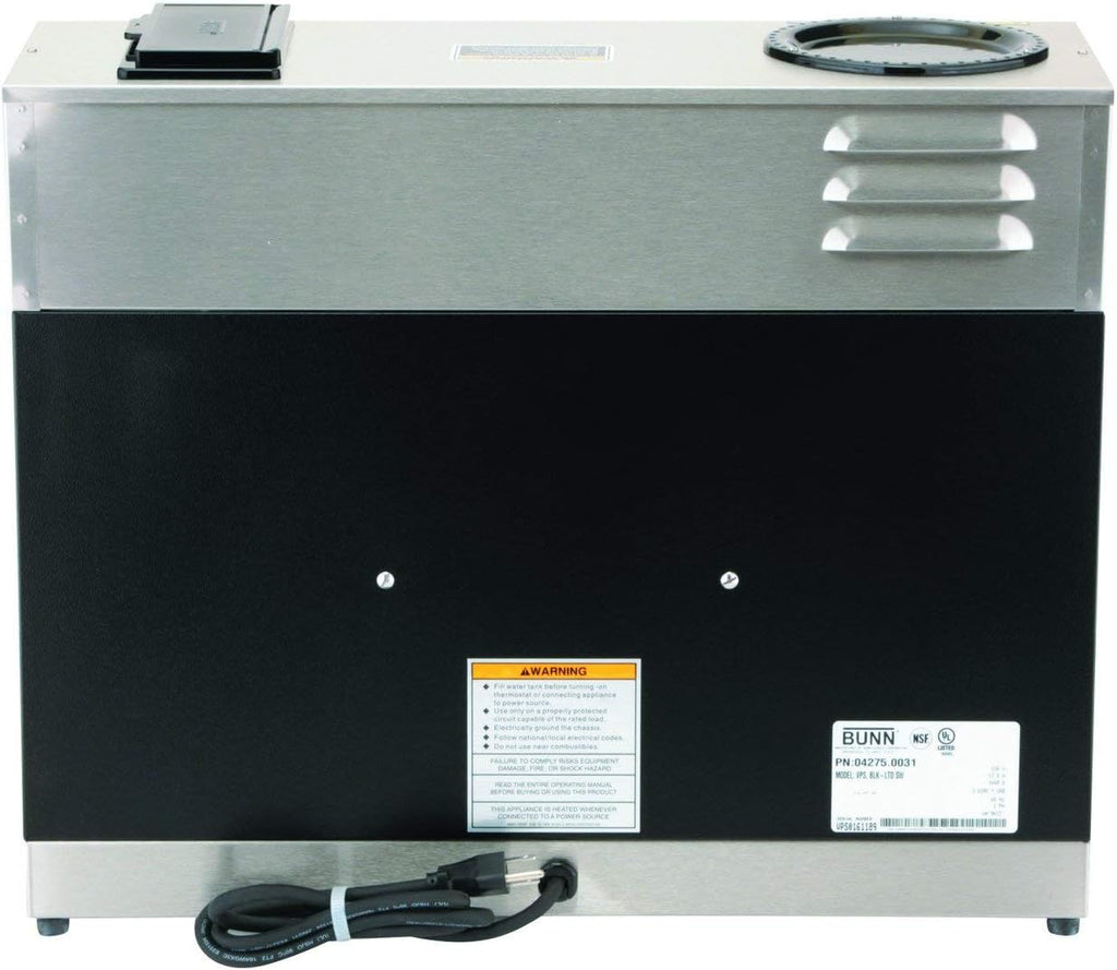 BUNN 04275.0031 VPS 12-Cup Pourover Commercial Coffee Brewer, with 3 Warming Stations (120V/60/1PH)