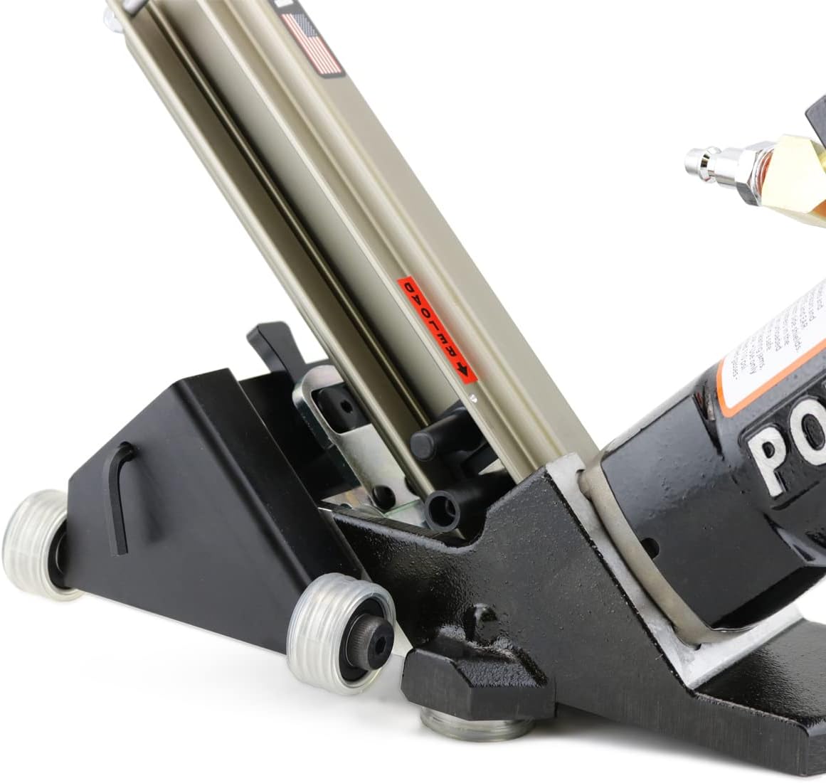 Powernail 445PRXLSW Pneumatic 16 Gauge L-Cleat Flooring Nailer with FLEX Power Roller adjustable base
