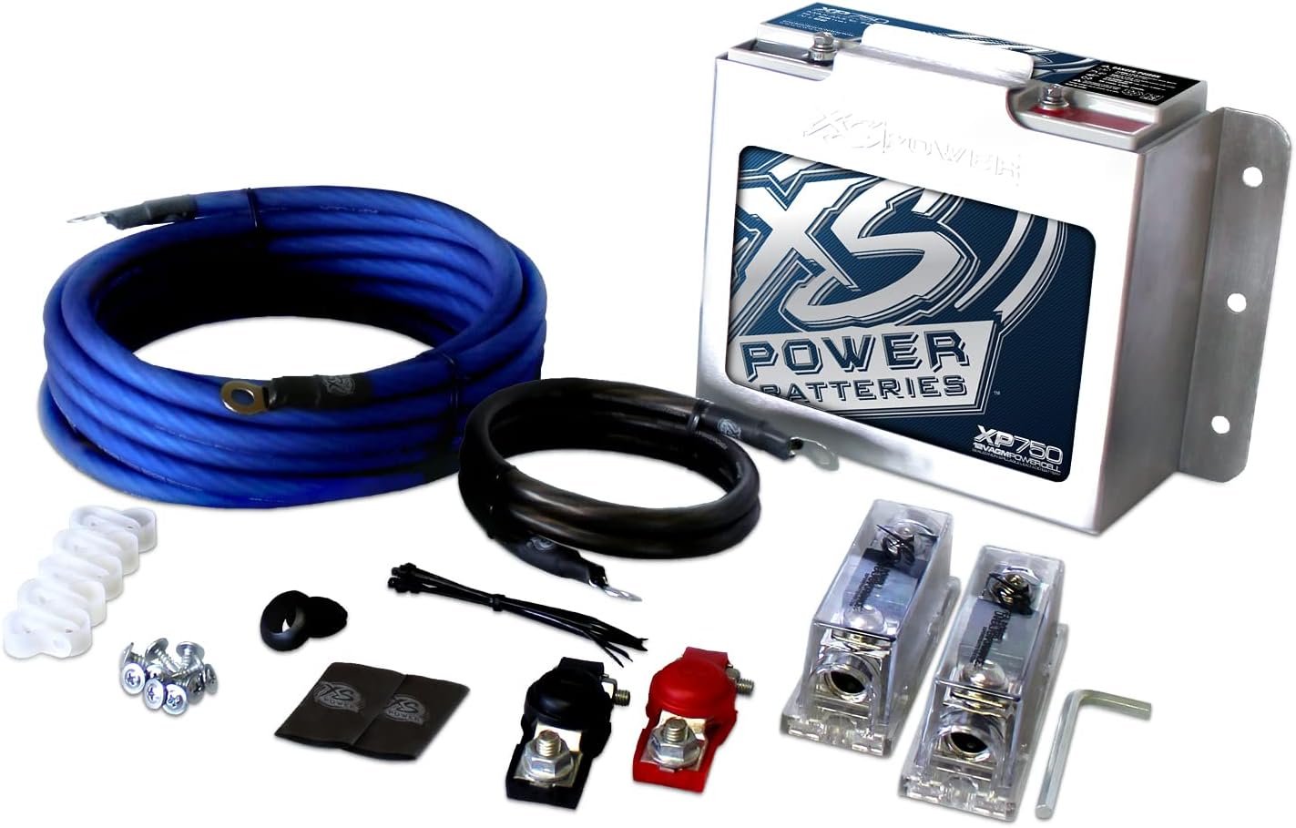 XS Power XP750-CK XP FLEX 4 AWG 1000W - 1500W Install Kit and XP750 Battery Combo (with 511 Mount)