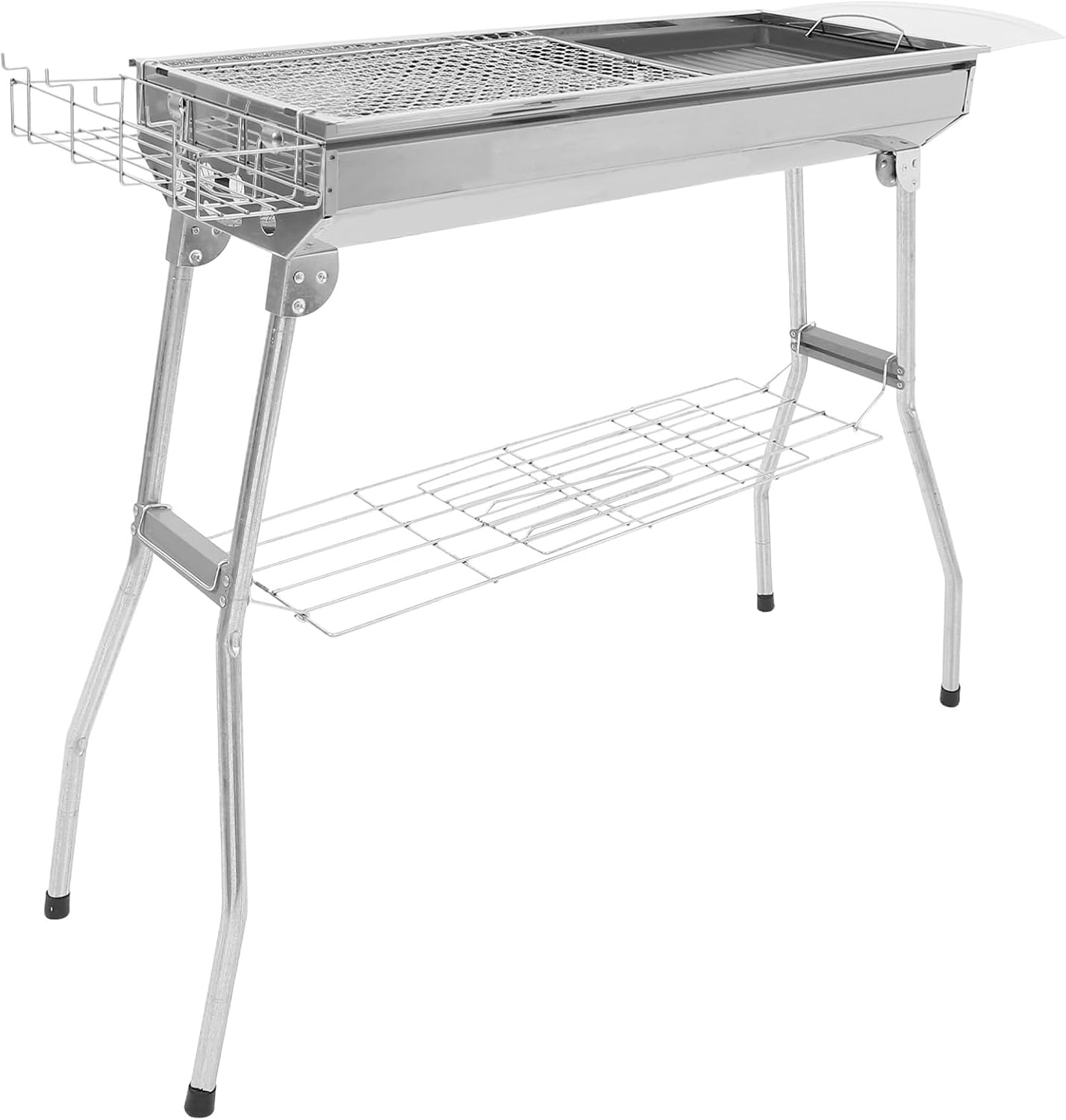 Abaodam 1Set Bbq Grill Portable Camping Grill for Outdoor Cooking Easy to Clean for Steaks Fish and Hamburgers for Backyard and Camping