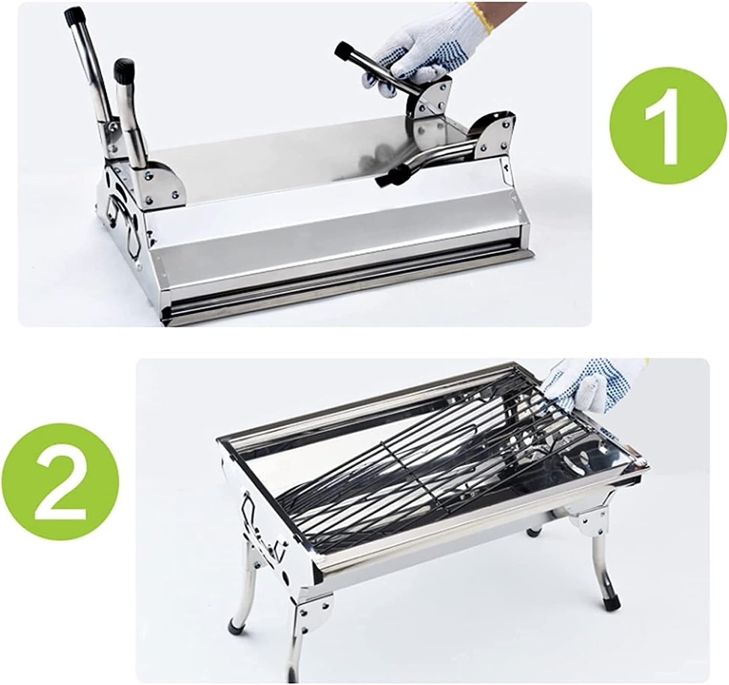 IRYZE Portable Charcoal Grill Portable Barbecue Grill Folding BBQ Charcoal Grill for Outdoor Camping Hiking Cooking Picnic BBQ Grill for Outdoor