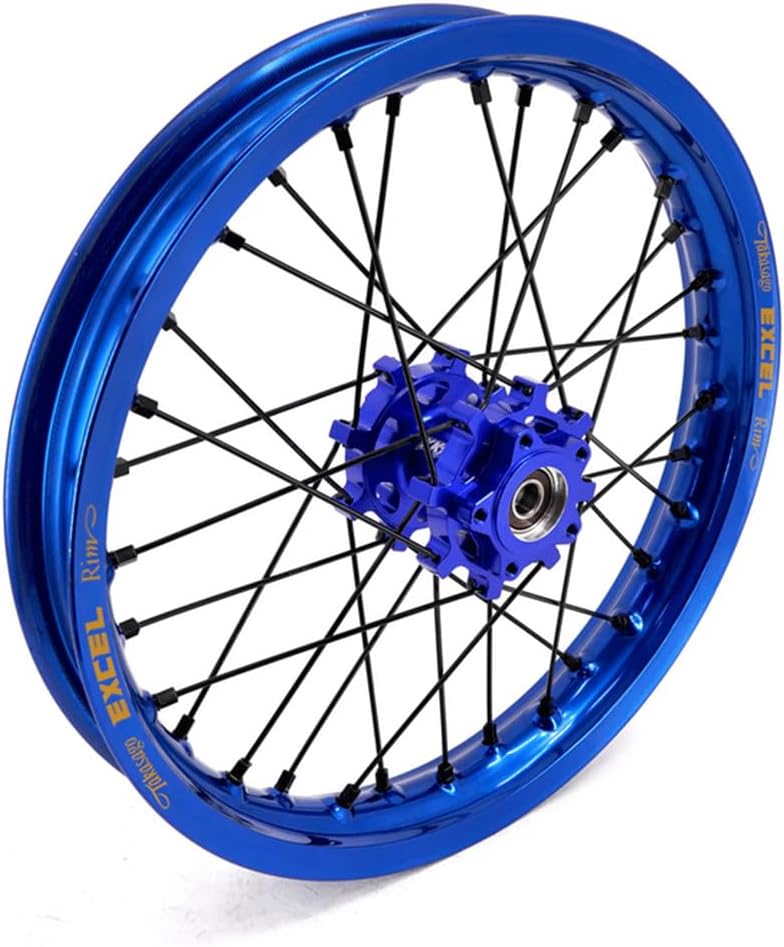 KKE 1.6 * 19' & 1.85 * 16' E-Moto Wheels Takasago EXCEL Rims Fit Surron Light Bee-x 2019-2025 Blue hub/Black Spoke Dirt Electric Bike
