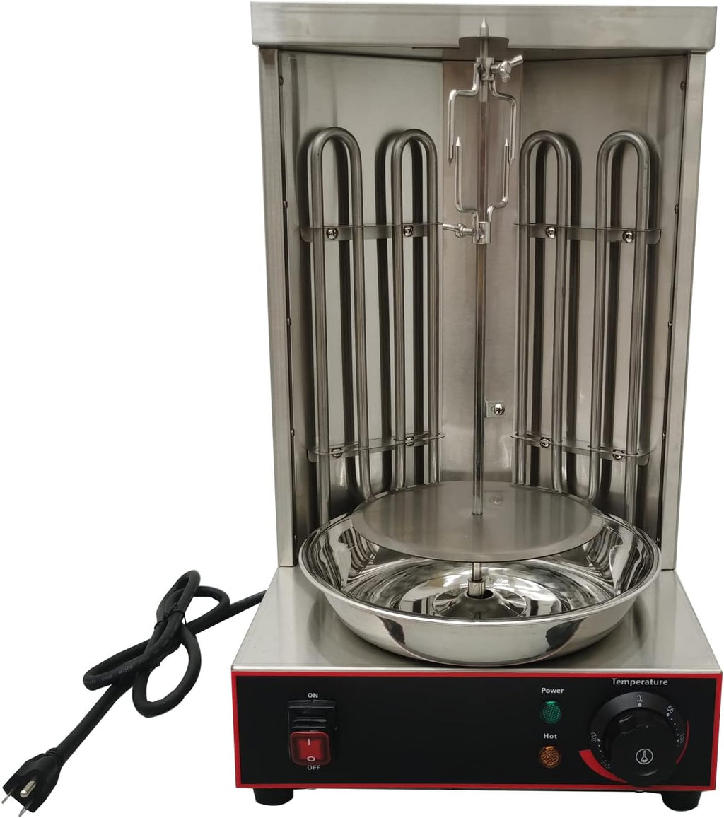 110V Electric Shawarma Doner Kebab Vertical Broiler Gyro Grill - Turkish Barbecue Machine
