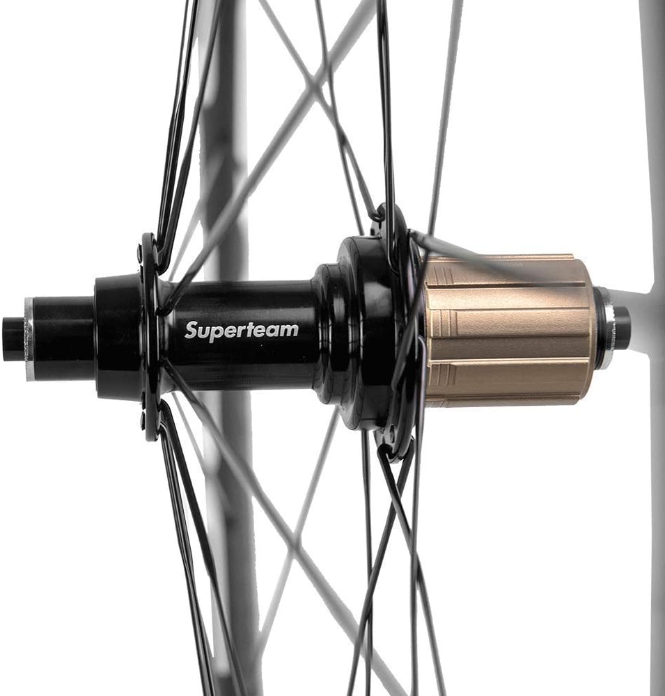 Superteam 50mm Clincher Wheelset 700c 23mm Width Cycling Racing Road Carbon Wheel Decal