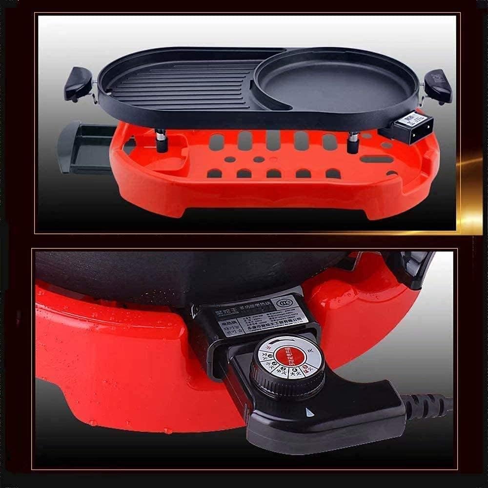 Pan Electric Barbecue/Hot Pot Hot Pot/Korean style smoke-free household oil leakage anti-slip fried fried hot pot multi-function one barbecue machine 2100W