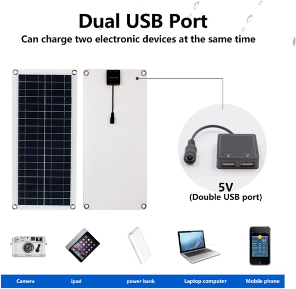 3Pcs 1000W Solar Panel Kit, Solar Power Station Portable Generator Charger 18V with Controller Waterproof Solar Panel for Camping, Travelling