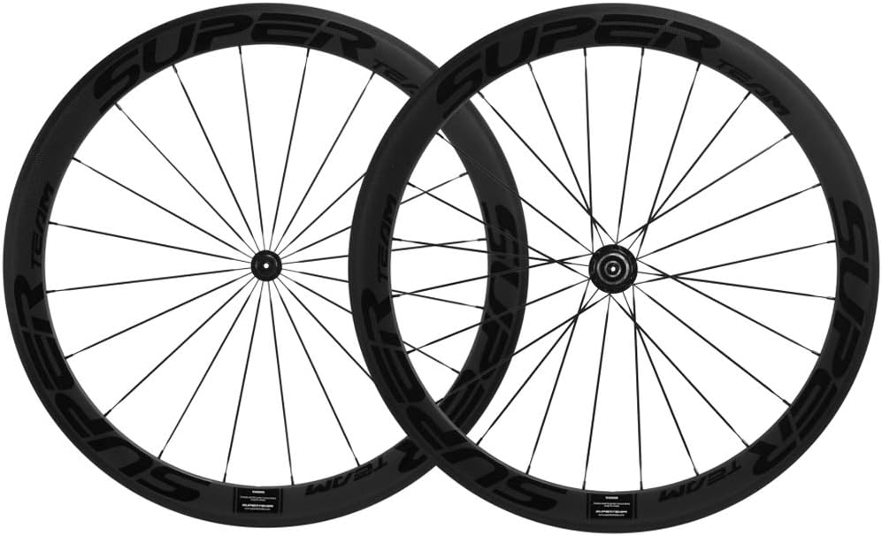 Superteam 50mm Clincher Wheelset 700c 23mm Width Cycling Racing Road Carbon Wheel Decal