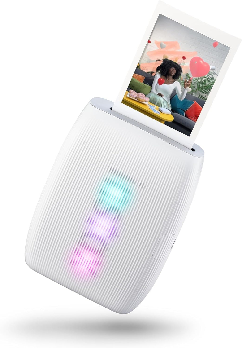 Fujifilm Instax Mini Link 3 Smartphone Printer Clay White + Fuji Film Value Pack (20 Sheets)+ Shutter Accessories Bundle, Incl. Protective Case, 20 Sticker Frames, USB Type C Cable