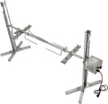 Barbecue Charcoal Grill Stainless Steel BBQ Tool Kits Portable Barbecue Rack Rotating Height Adjustable for Outdoor Cooking Kitchen and Patio Backyard Barbecue