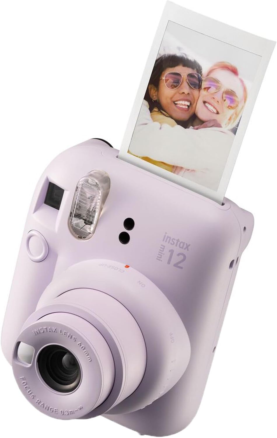 Fujifilm Instax Mini 12 Instant Camera Lilac Purple Bundle with Fuji Instax Mini Film Value Pack (40 Sheets) + Protective Carrying Case + Photo Album + Microfiber Cleaning Cloth