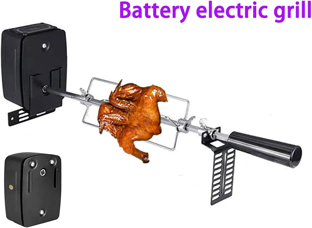 Portable Stainless Steel Whole Lamb Rotisserie Grill – Manual & Electric BBQ Spit Roaster, Adjustable 45W Motor, Outdoor Camping Grill for Whole Pig, Chicken, Beef