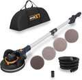 MAXXT 4mm Random Orbital Drywall Sander, Brushless 400W 3.5A Foldable Electric Wall Sander, Sander Tool with 1&2 Modes Suction Switching, Memory Variable Speed, 180° Flex Head, LED Light, Carry Bag