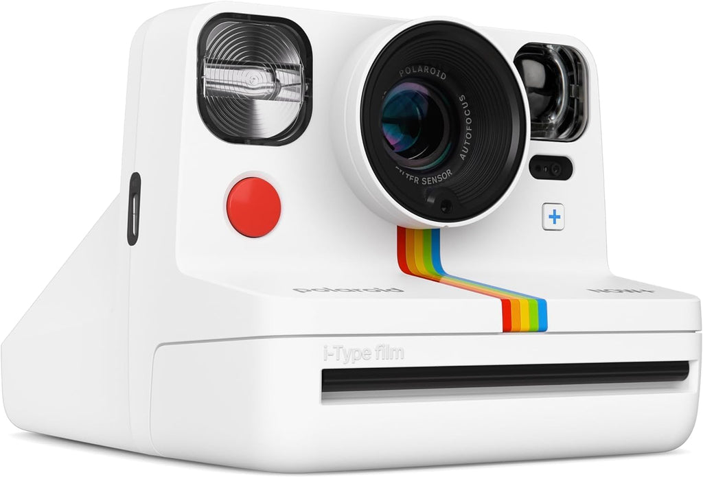 Bundle of Polaroid Now R Plus Generation 2 Bluetooth Connected I-Type Instant Film Camera (White) + Table Tripod + Pack of Film + Microfiber Cloth
