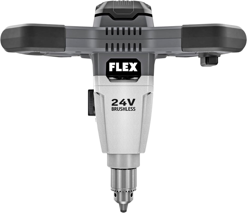 FLEX 24V Brushless Cordless Mud Mixer Tool Only, Battery and Charger Not Included - FX6151-Z, Grey/Black