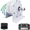 400W Wind Turbine Alternator, 3-Phase Rare-Earth NdFeB Permanent Magnet Generator 12V/24V/48V 600RPM With Rectifier For Home & Off-Grid Power Systems(12v)