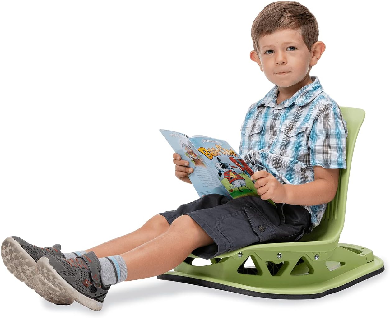 Virco ANFLROCK15 Analogy Floor Rocker Chair 15' Shell for Students Kindergarten - 4th Grade, Comfortable Rocking Seating Option for Schools and Classrooms - Cobalt Blue (1 Chair)
