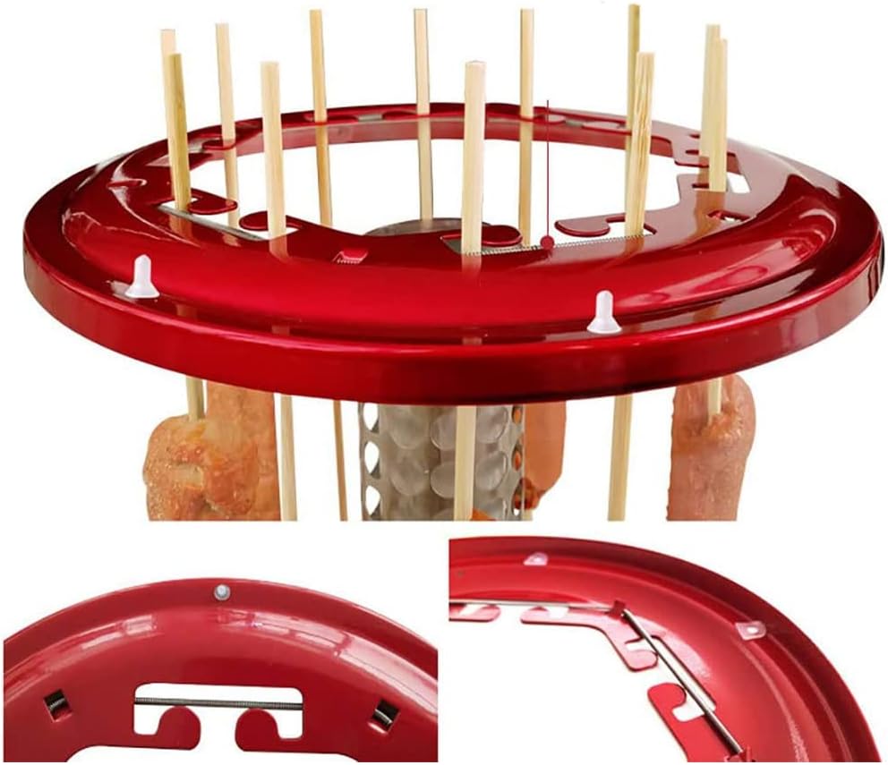 Electric Barbecue Grill Household Skewer Machine, Heightening Timing Electric Skewer Stove Automatic Rotation Smokeless Indoor Barbecue Electric Grill