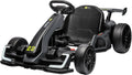 Nasitip 24V Electric Go Kart,300W Powerful Drift Kart for Kids, Electric Pedal Kart,with 300W Strong Motor, Drift/Sport Mode, Big Battery, Eva Tire,Length Adjustmen for Outdoor Racing Toy-Grey