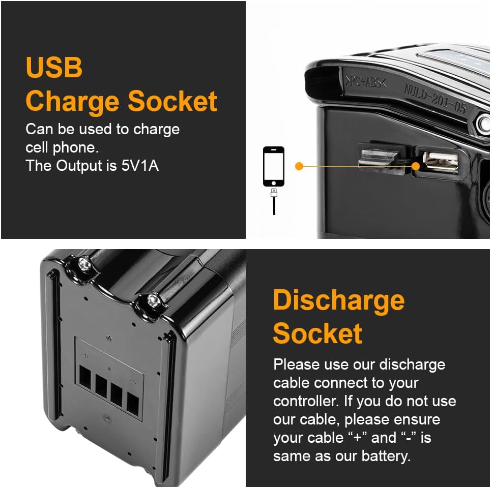 YS YOSE POWER 48V 15AH Lithium Ebike Battery Seat Tube 250W 350W 500W 750W 1000W Bicycle Electric Bike Battery with Charger 2Pins Discharge Port 30A BMS Silverfish E Bike Batteries