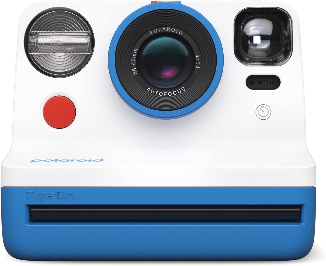 Polaroid Now 2nd Generation I-Type Instant Film Camera (Blue), Shoot and Print Bundle with Magnetic/Hanging Photo Frames and Black & White Film Instant Film (8 Exposures) (3 Items)