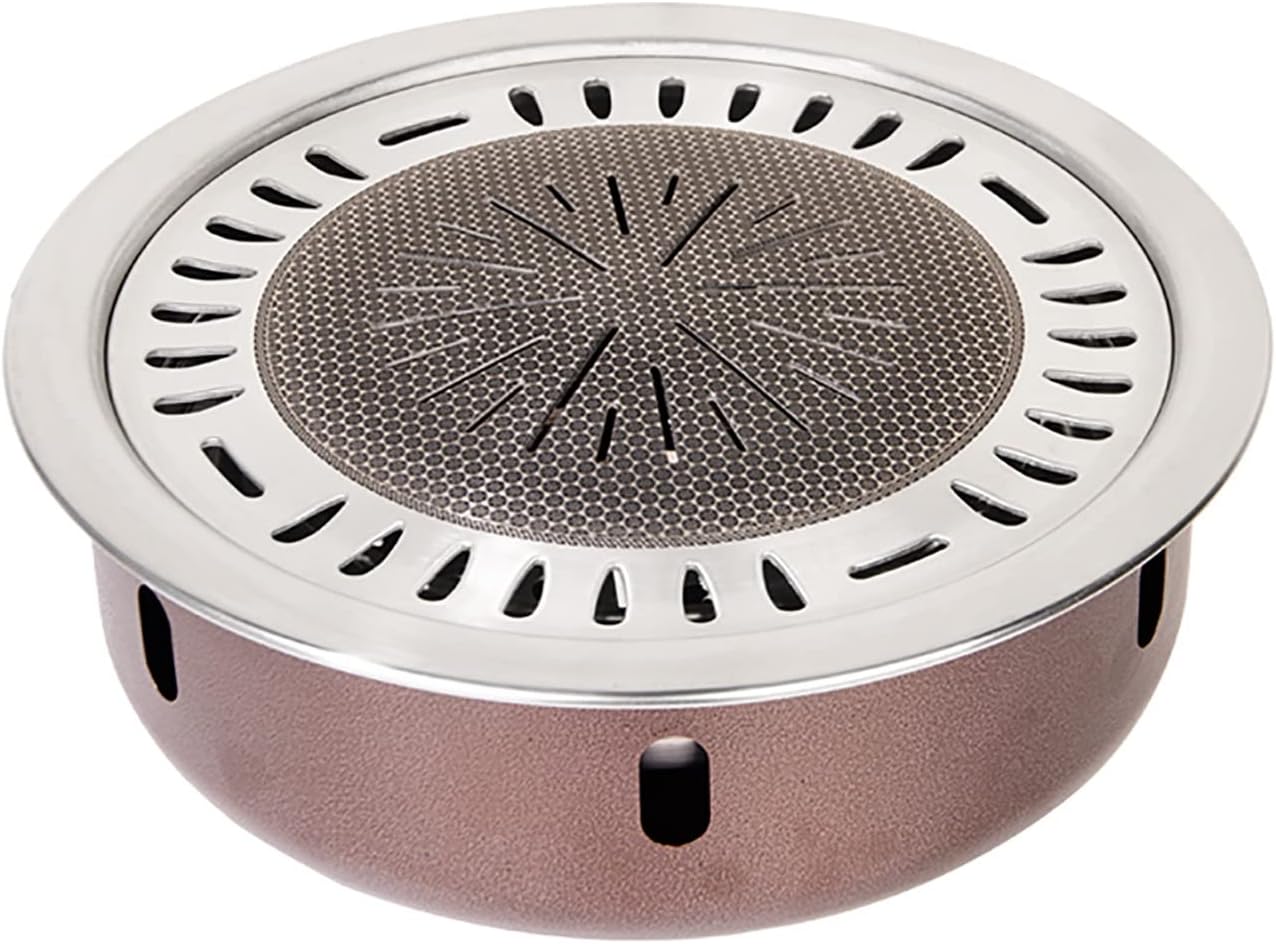 BBQ Barbeque Barbecue Grill,BBQ,Thickening Upgrade Grill,Korean Household Smokeless Charcoal Barbecue Grill,Indoor Outdoor (Color : A)