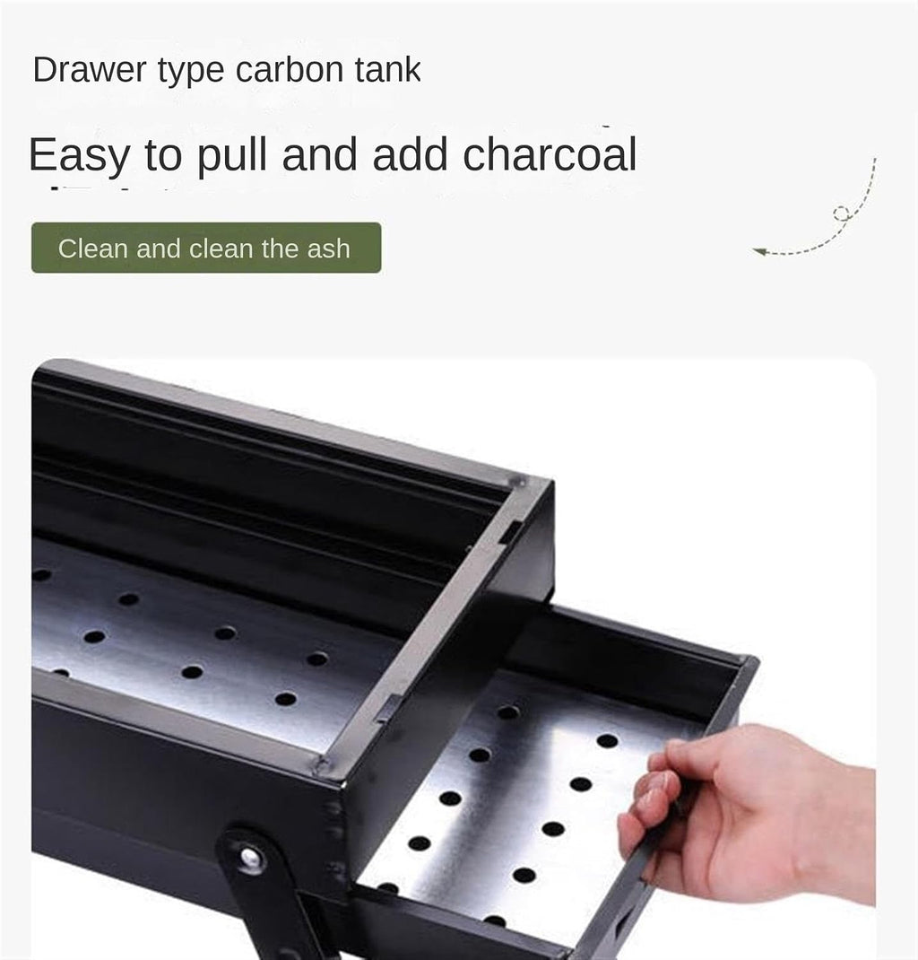 Portable Charcoal Grill Portable Charcoal Grill Foldable Grill Outdoor for Travel Camping BBQ Grill Stainless Steel BBQ Grill for Outdoor
