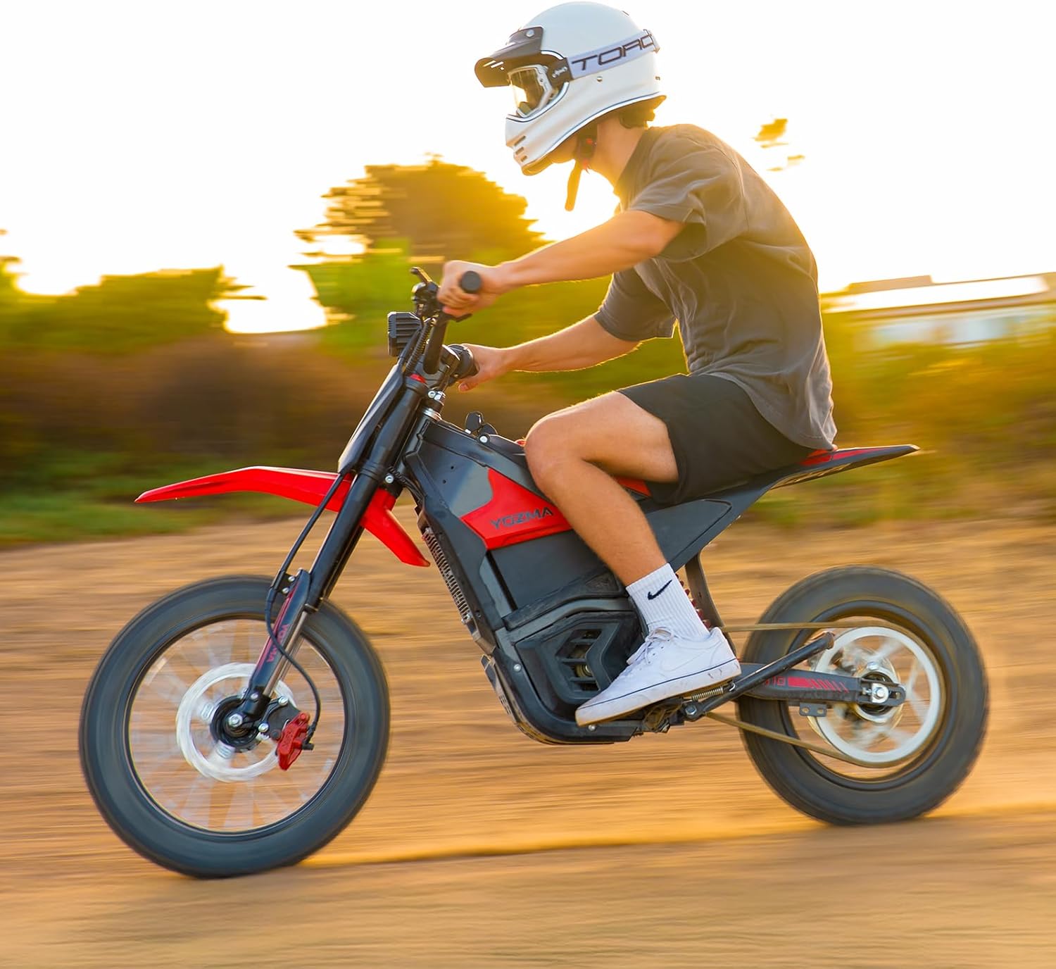 Yozma IN10 Electric Dirt Bike, 2600W 40MPH Electric-Motorcycle with 48V/23AH Battery Ebike, Full Hydraulic Brakes and Suspensions Mountain Off-Road E Dirt Bike, for Teens & Adults