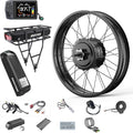 BAFANG 48V 1000W Fat Tire EBike Conversion Kit - Dominate Winter Terrain with High-Torque Rear Hub Motor for 20'/26' Wheels in Deep Snow, Includes Display & Battery（Optional）