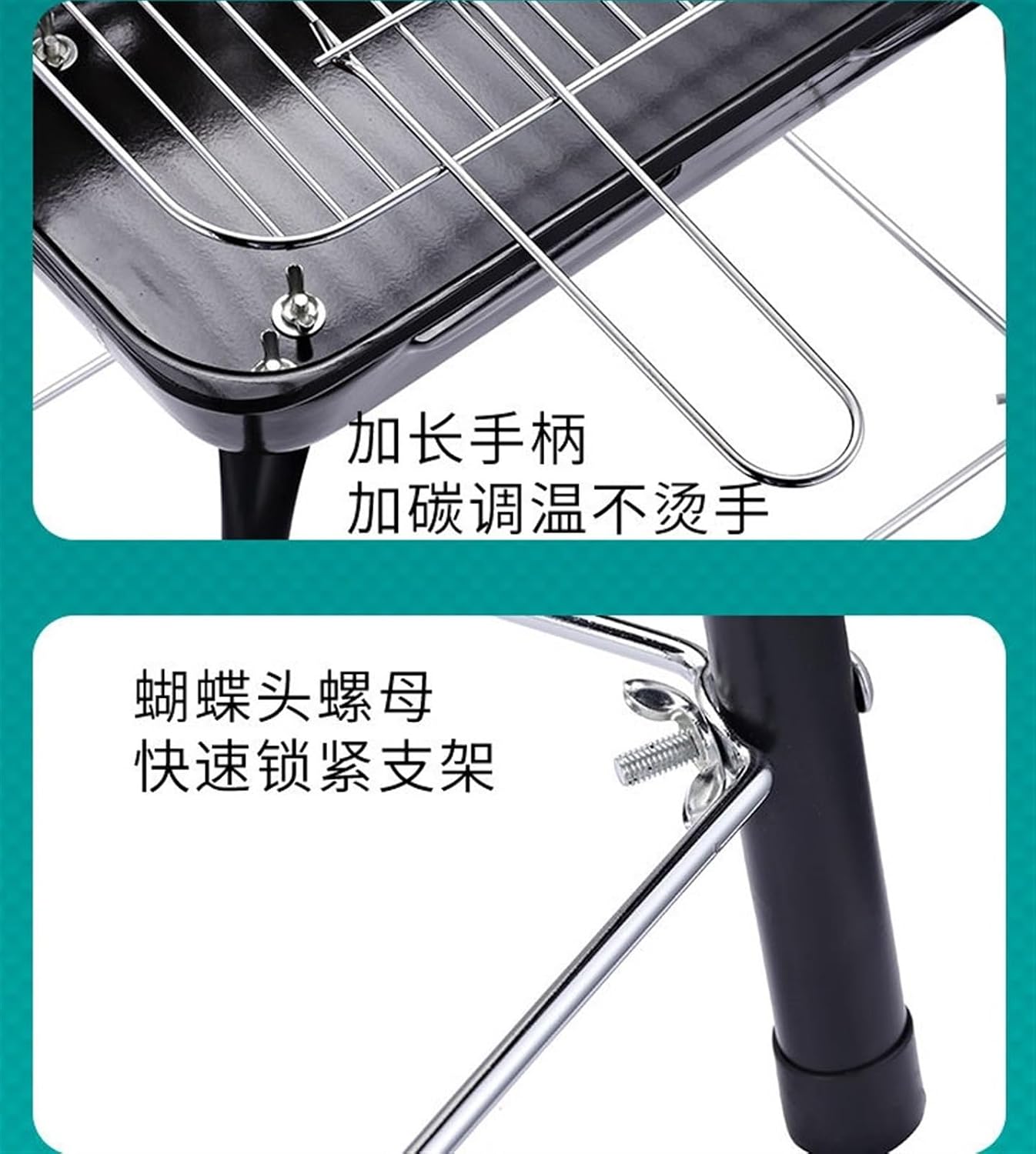 Portable Charcoal Grill Outdoor Portable Charcoal Grill Barbecue Grill Perfect for Camping Travel Garden BBQ Grill for Outdoor